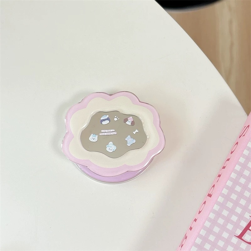 Phone Accessories Cute - Kawaii Ins Mirror Pop Socket Telescopische