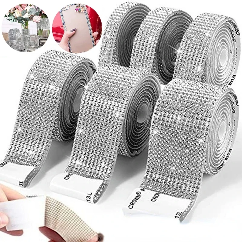 Phone Accessories For Your Car - Zelfklevende kristallen strass sticker diamant lint