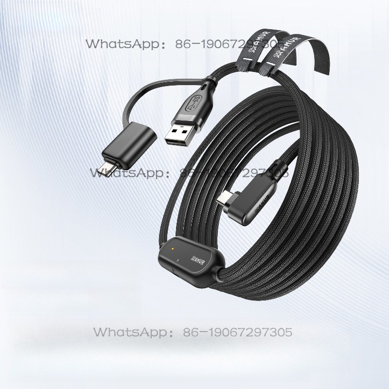 Usb Data Cable - 2-in-1 USB-gevlochten datakabel voor batterijduur, serie,