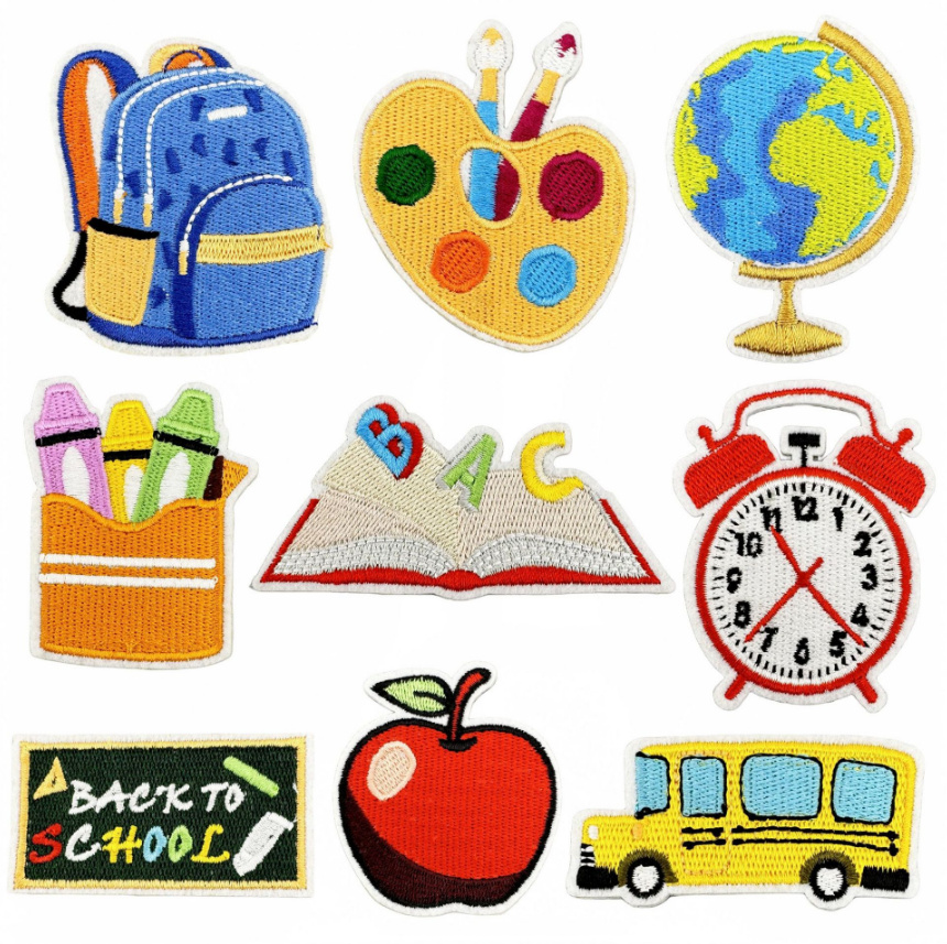 Phone Accessories Pictures - Terug naar school bus opstrijkbare naai