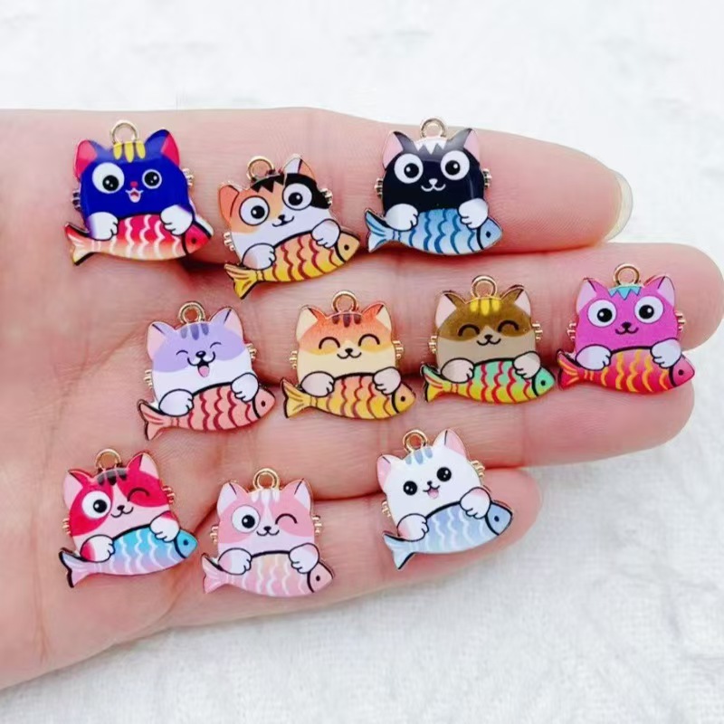 Phone Accessories - 10 stuks grensoverschrijdende cartoon schattige legering