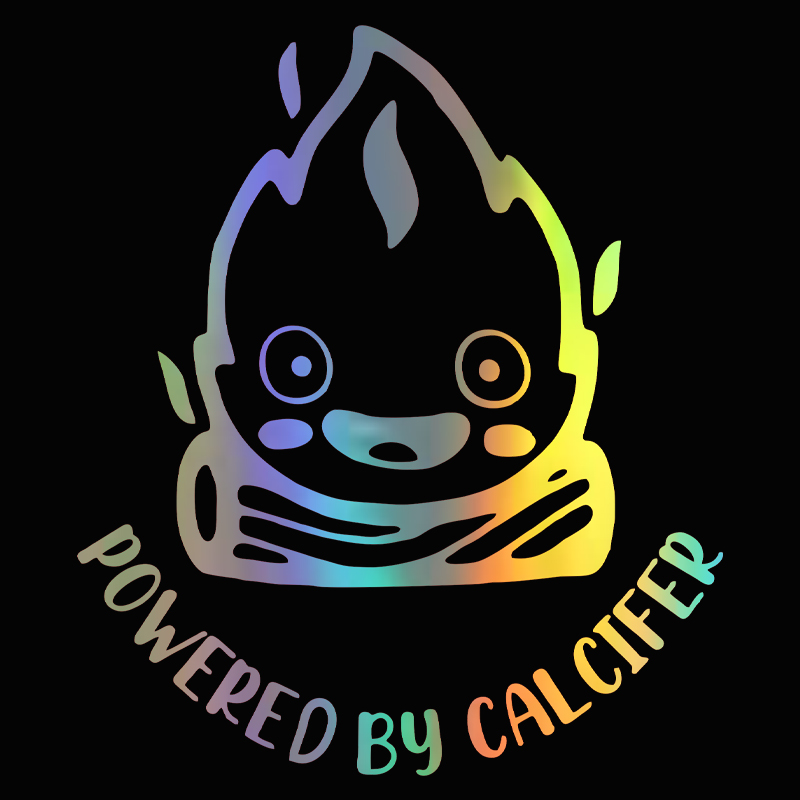 Phone Accessories For Your Car - Aangedreven Door Calcifer Tankdop Autostickers Bedekken