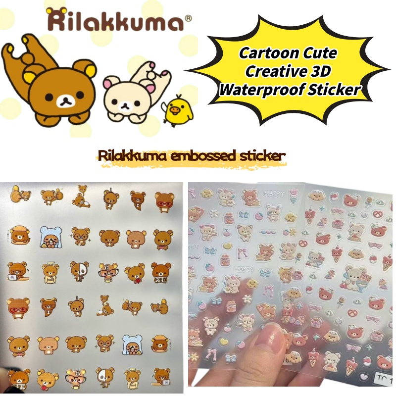 Phone Accessories Cute - Cartoon Schattige Ontspannen Beer Nagelkunst Creatieve