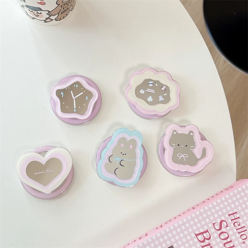 Kawaii Ins Mirror Pop Socket T - Phone Accessories Cute recensie en prijs