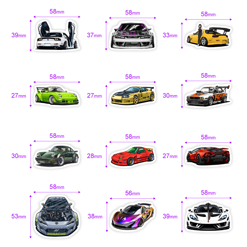 JDM Sportwagen Auto-stickers V - Phone Accessories For Your Car recensie en prijs