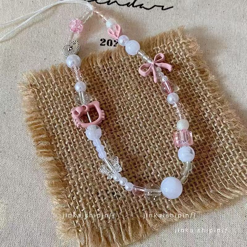 rendy Y2K roze strik Kitty tel - Phone Accessories For Teen Girls recensie en prijs