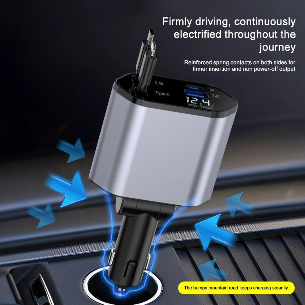 Autolader Adapter 120W Snel Op - Usb Data Cable recensie en prijs