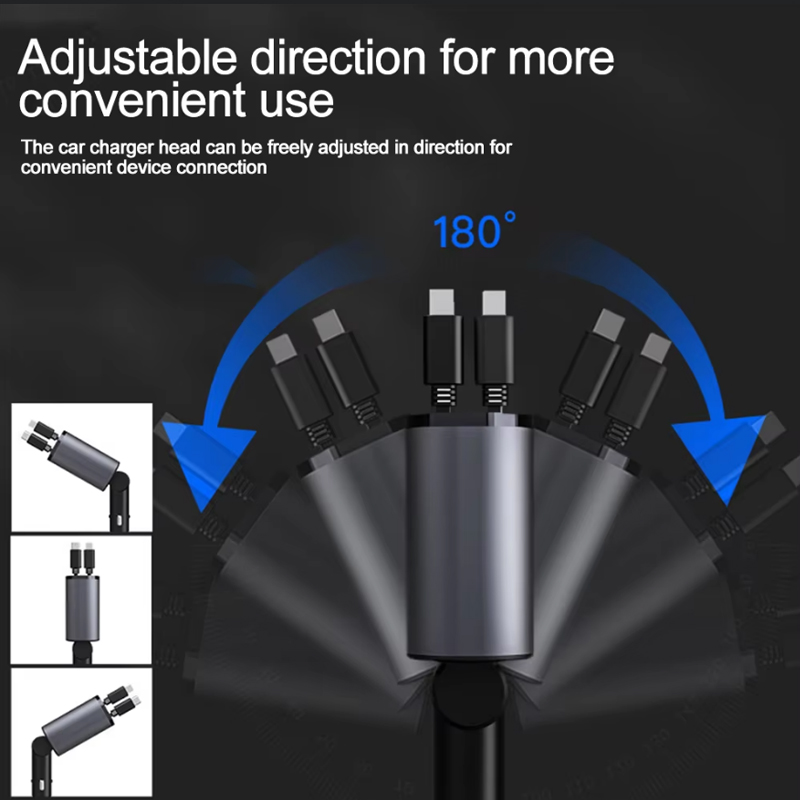 Autolader Adapter 120W Snel Op - Usb Data Cable recensie en prijs