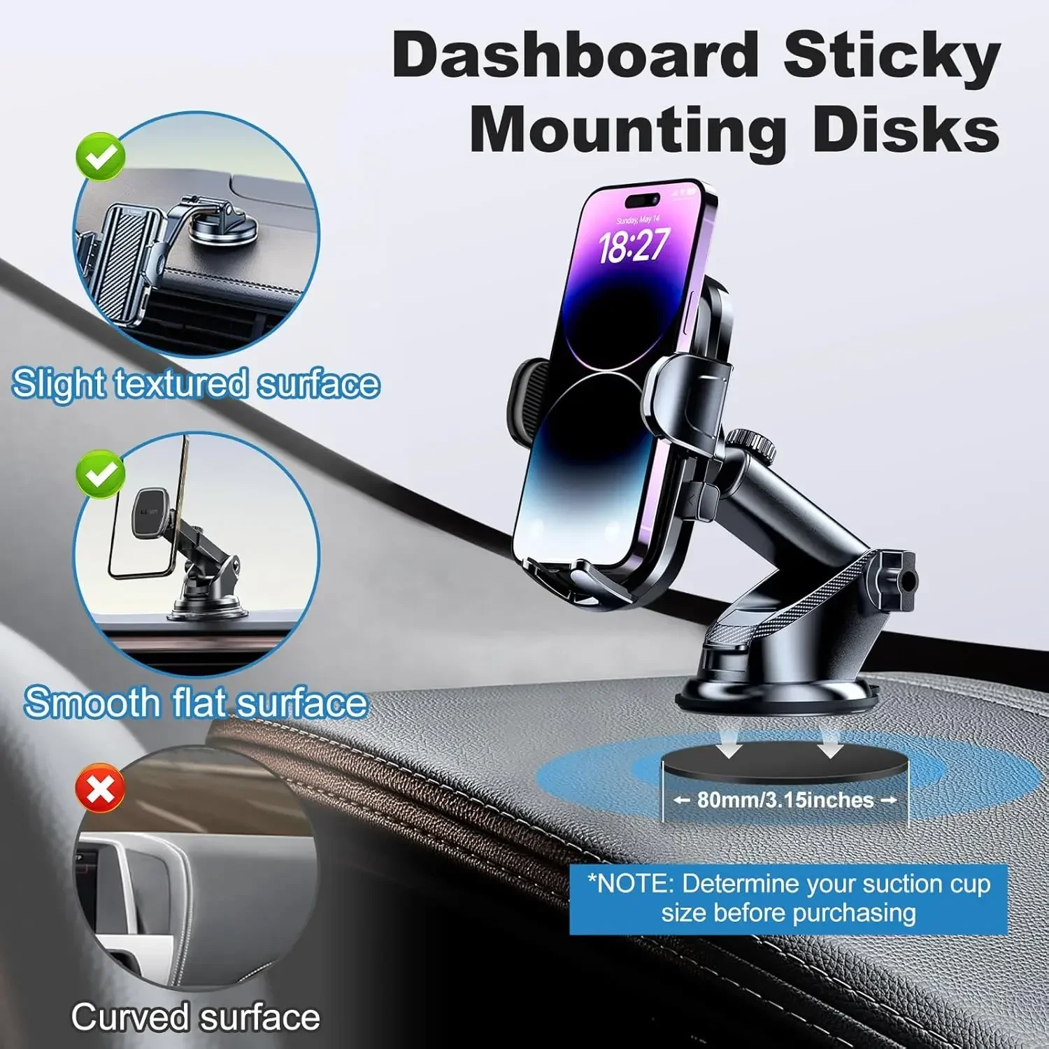 Universele dashboard kleefpads - Phone Accessories recensie en prijs